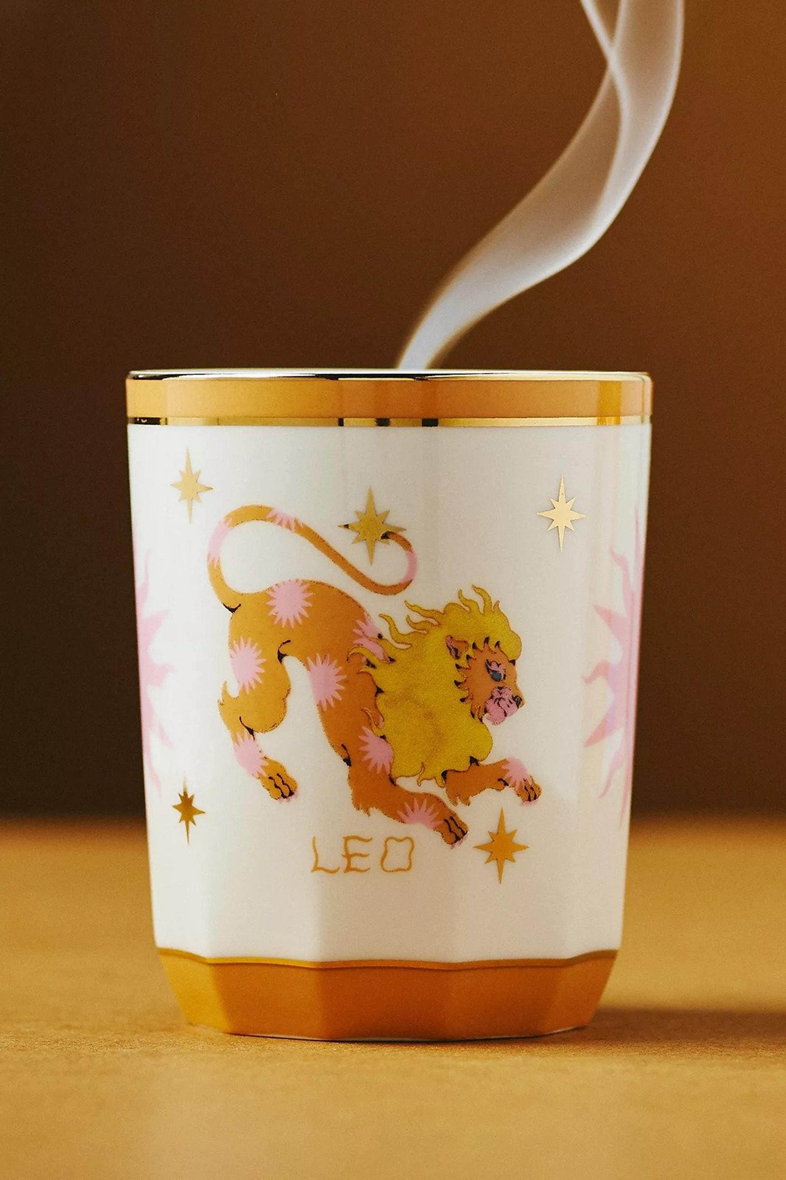 Lou Benesch x Anthropologie LEO Stargazer Zodiac Boxed Candle NWT