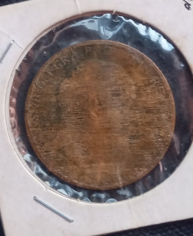 1910 British penny coin