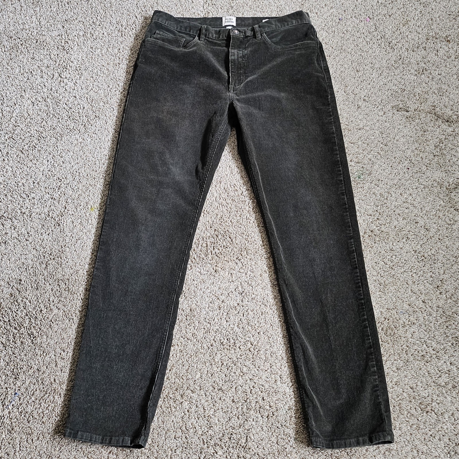 Flint and Tinder Straight-Fit Corduroy Pants - Dark Green - Size 33x32