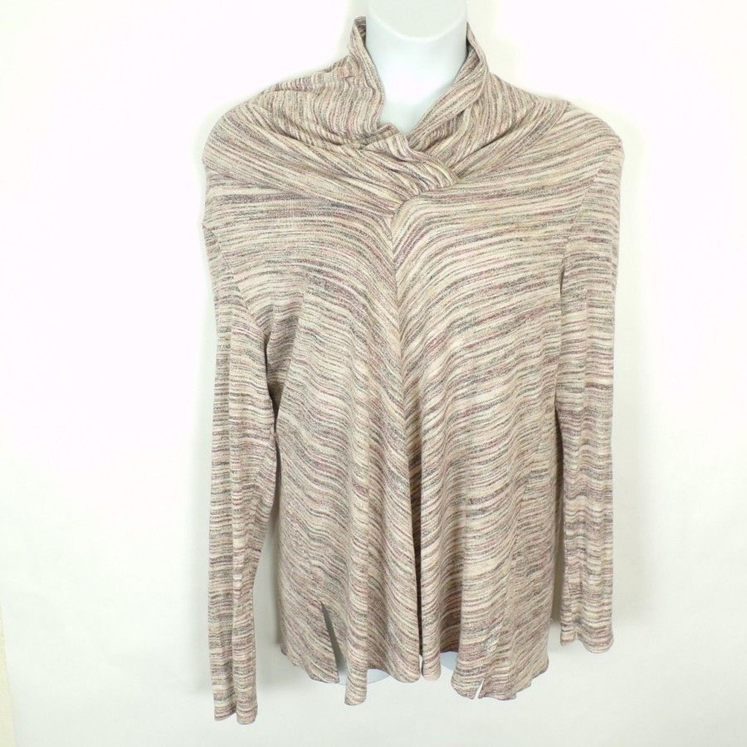 Womens Knox Rose Sweater Large Multicolor Cowl Neck Knit