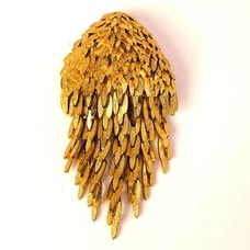 MONET Vintage Brooch Gold Tone Cascade (Squid??) Waterfall Rare