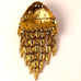 MONET Vintage Brooch Gold Tone Cascade (Squid??) Waterfall Rare