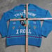 Roebuck & Co. Jewish Holiday Sweater Boy's Medium Blue Knit Pullover