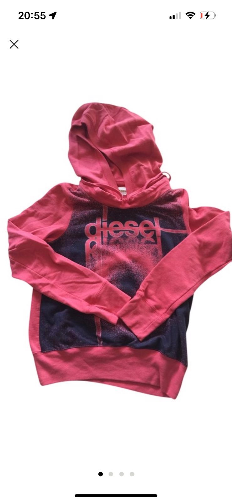 Diesel pink hoodie