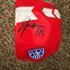 SIGNED Alex Morgan soccer ball
