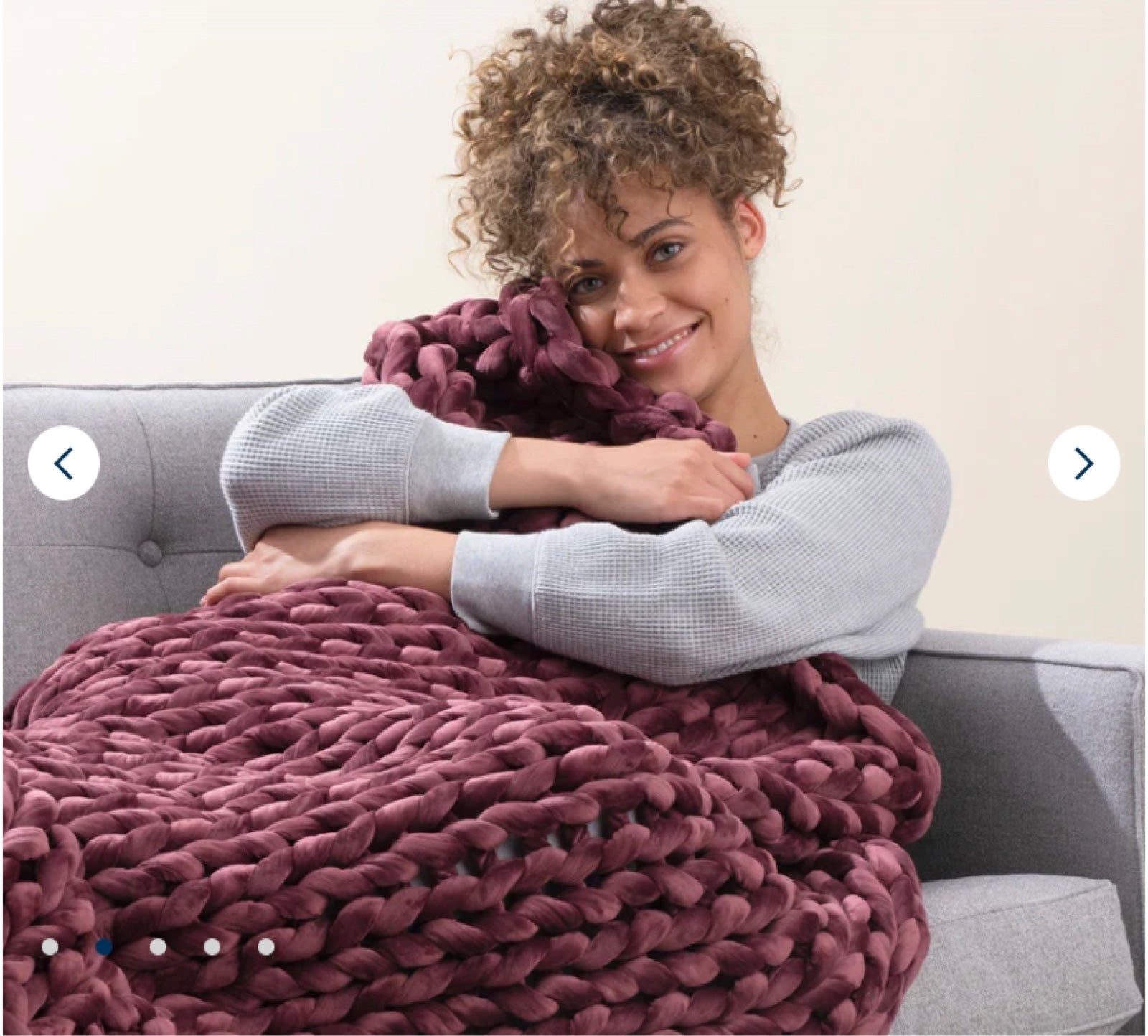 Bearaby Velvet Napper Weighted Blanket Tourmaline