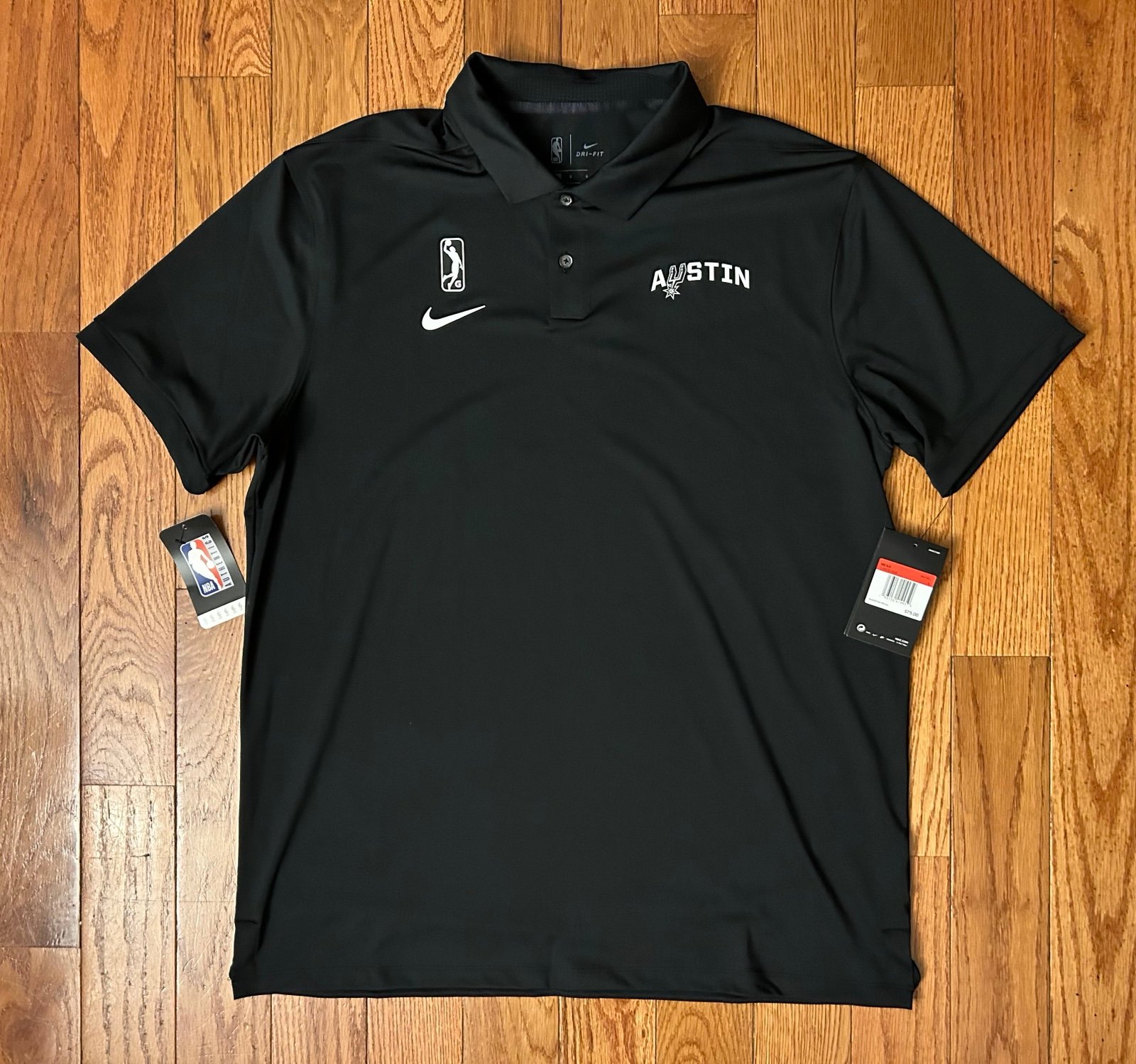 Austin Spurs Nike Polo Size Large NEW