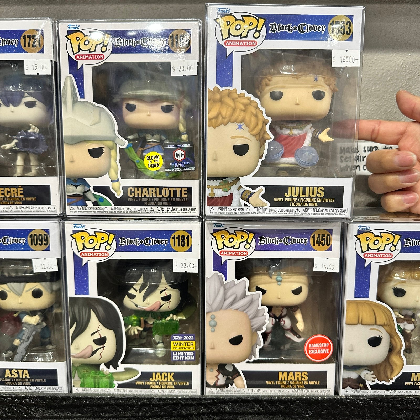 Black Clover Leaders Funko Pops