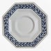 60s Vintage Cream Blue Independence Ironstone Castleton Tulip Octagonal Dish Set
