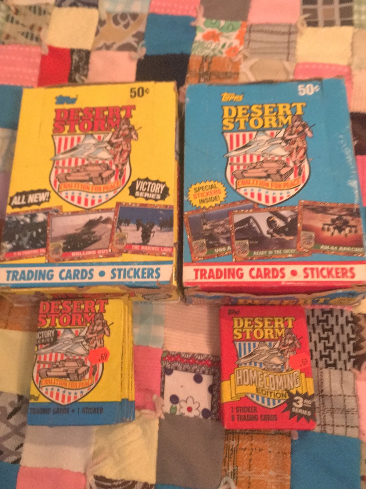 desert storm trading cards lot