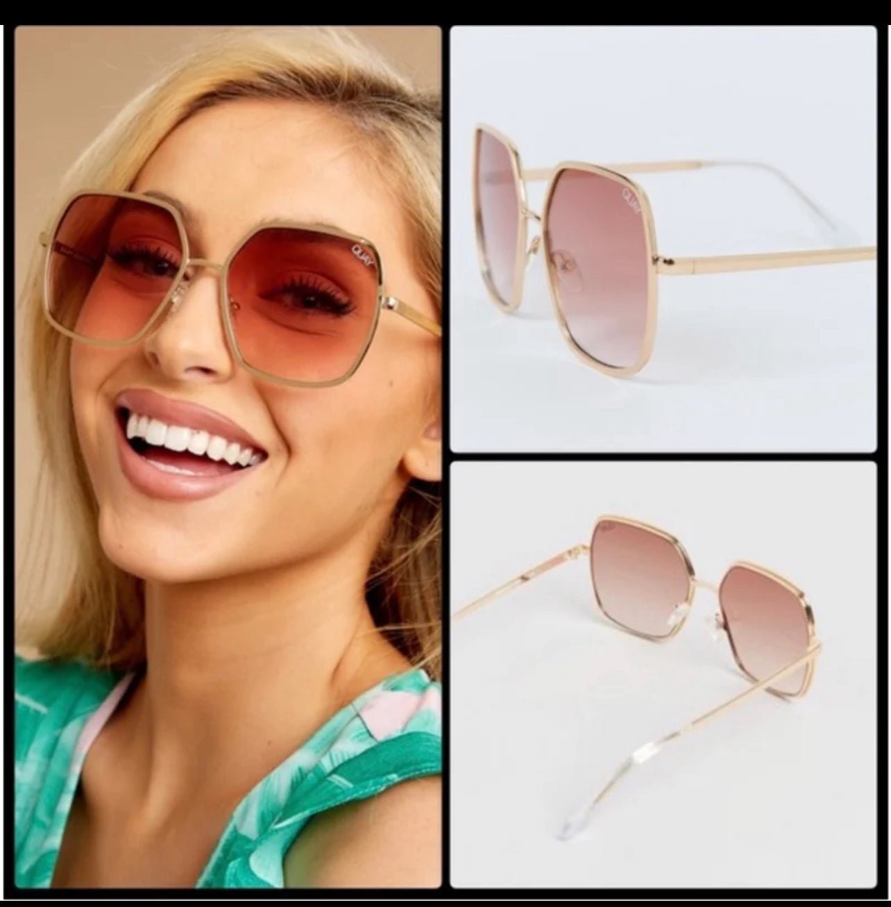 QUAY Australia Undercover - Gold / Peach