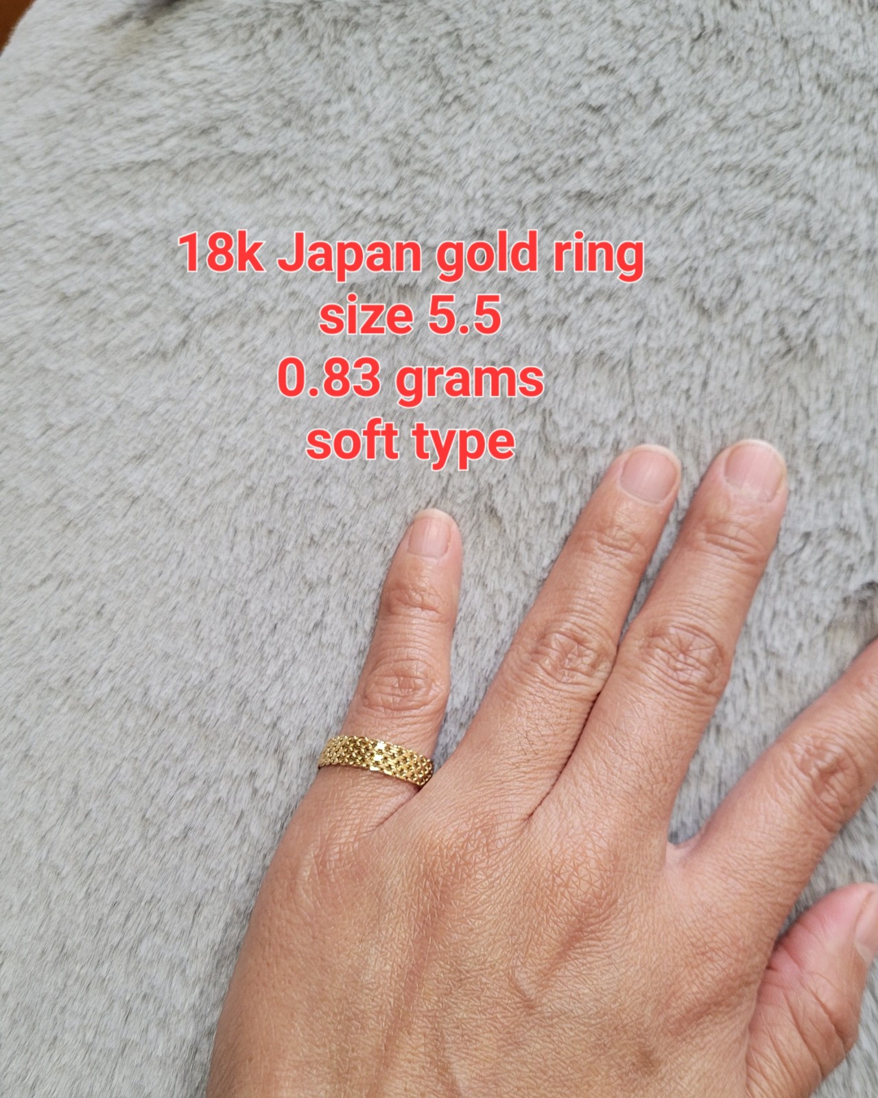 Japan gold ring 18k