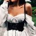 Sexy Underbust Faux Leather Waist Belt Elastic Corset Harness