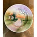 Nippon Hand Painted Plate Barn Ducks crossing scenic 1891-1920 Antique 8.5