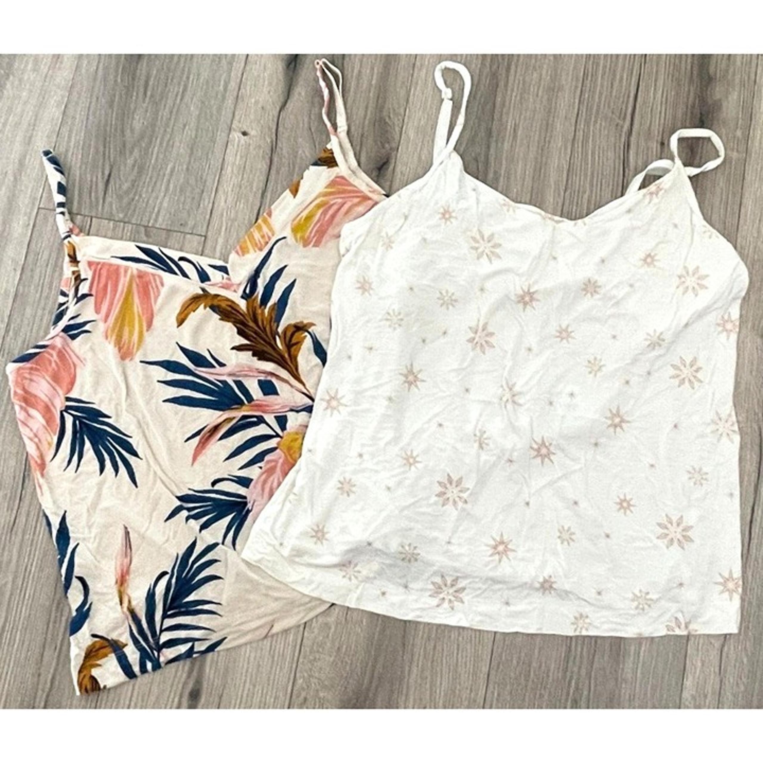 Soma Cool Nights Women Pajama Lot of 2 Tank Cami Tops - Both Size XL