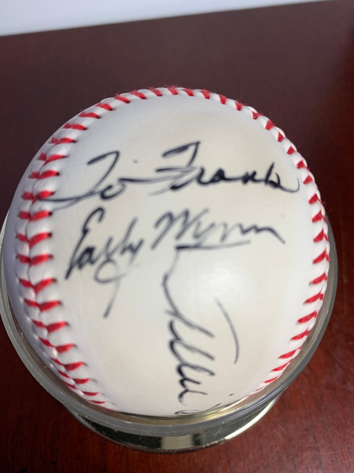 Signed Baseball by HOF Lefty Gomez, Early Winn & Allie Reynolds