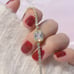 NEW 14K Yellow Gold Plated Diamond Halo Bracelet