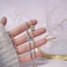NEW 14K Yellow Gold Plated Diamond Halo Bracelet