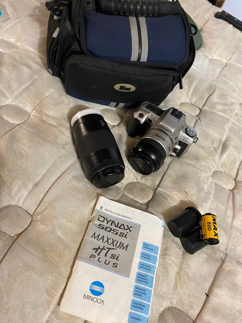 minolta camera and lense