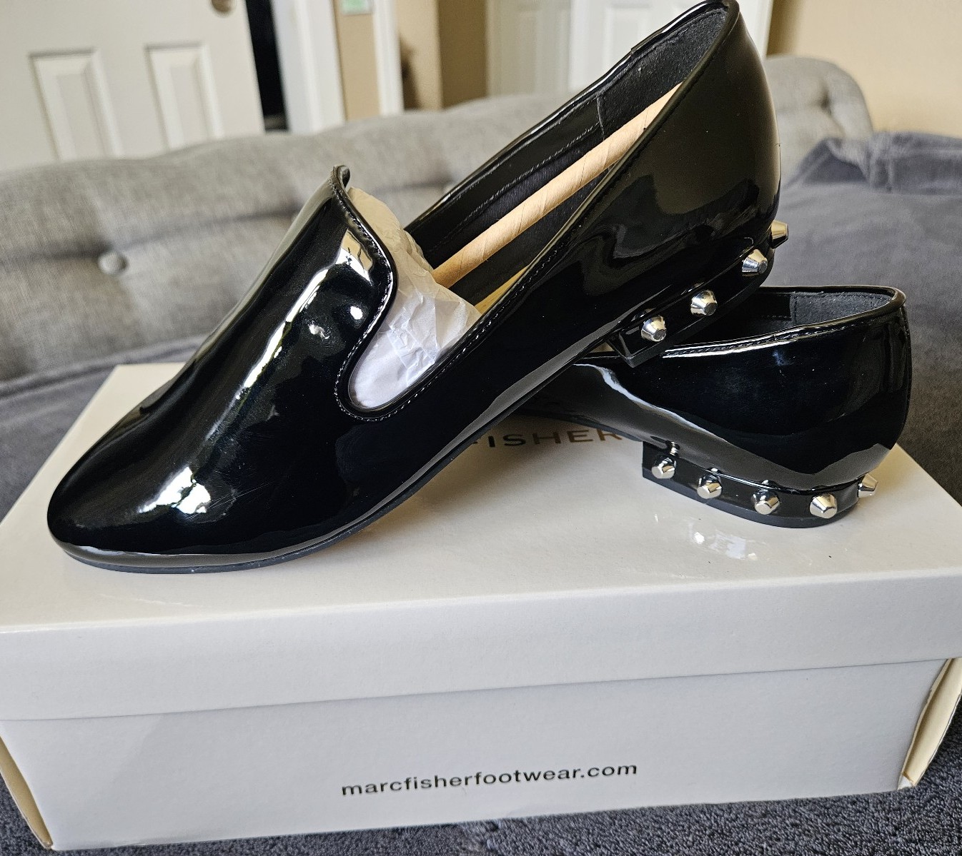Marc Fisher studded flats