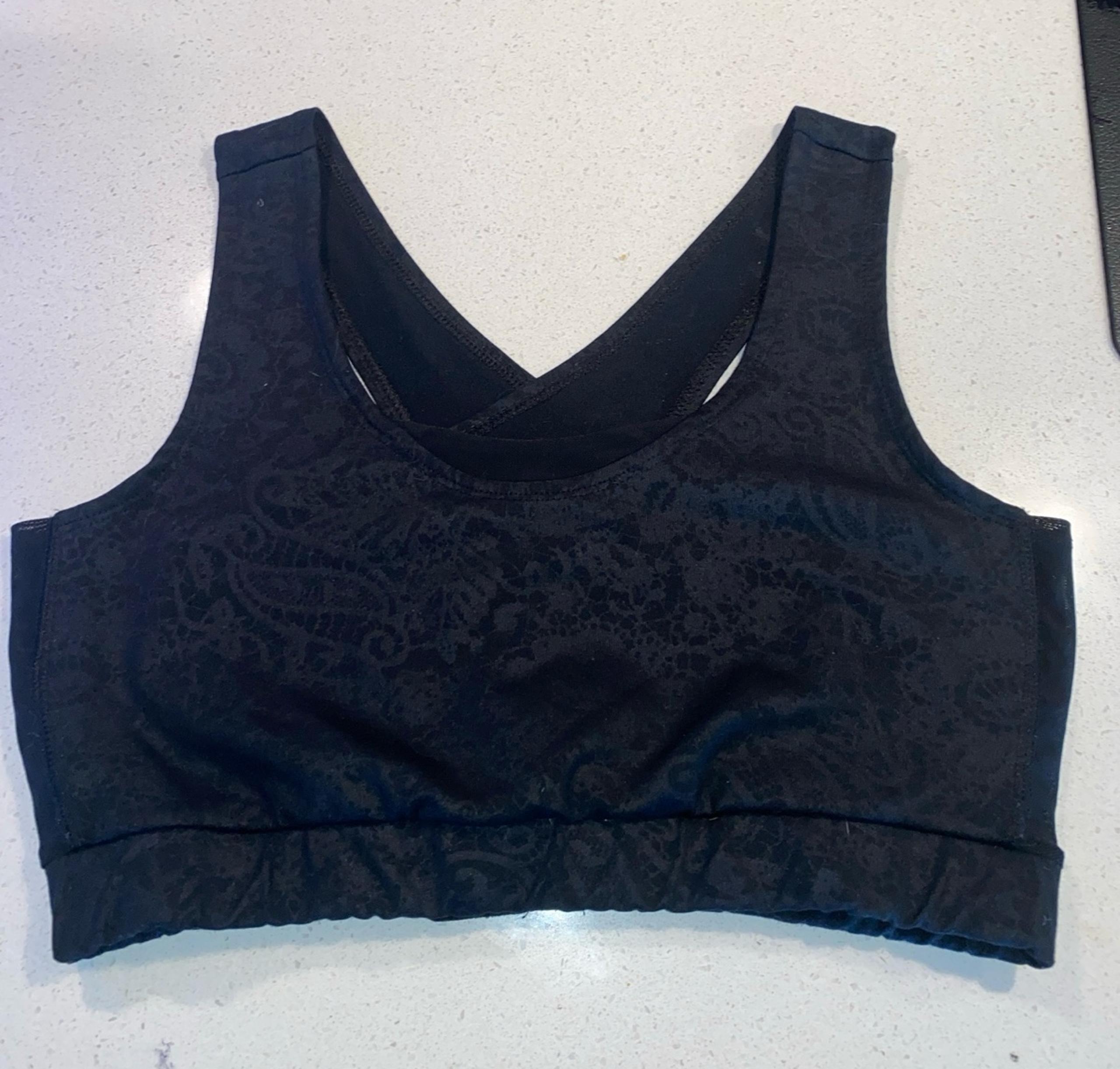 Retl$40 Lg Gaiam hot yoga high support bra