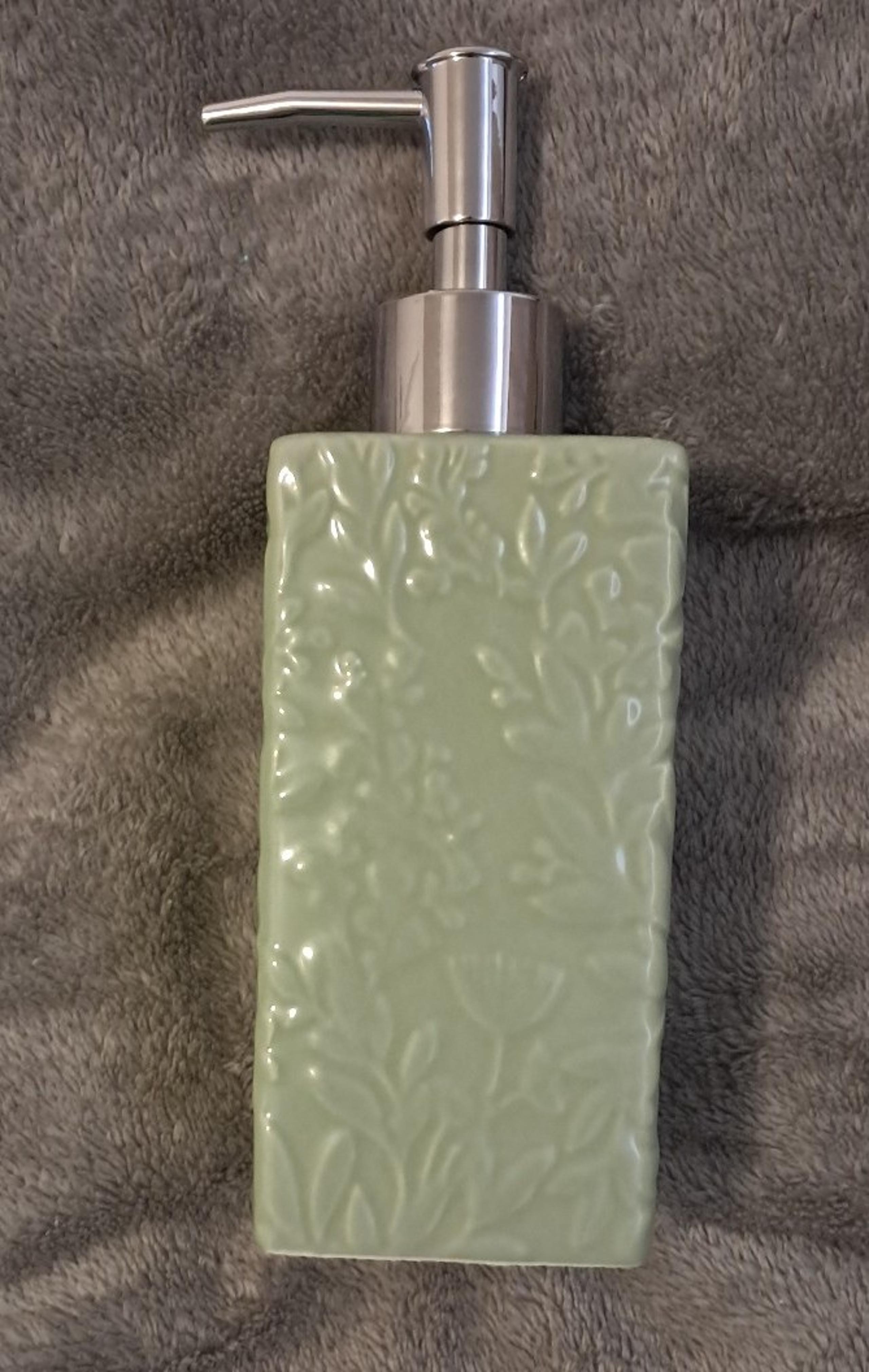 Threshold Sage Green Leaves Hand Soap Pump Dispenser.