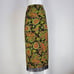 Vintage 90's Clio II Plus Size Green Paisley Beaded Midi Skirt