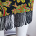 Vintage 90's Clio II Plus Size Green Paisley Beaded Midi Skirt