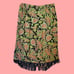 Vintage 90's Clio II Plus Size Green Paisley Beaded Midi Skirt