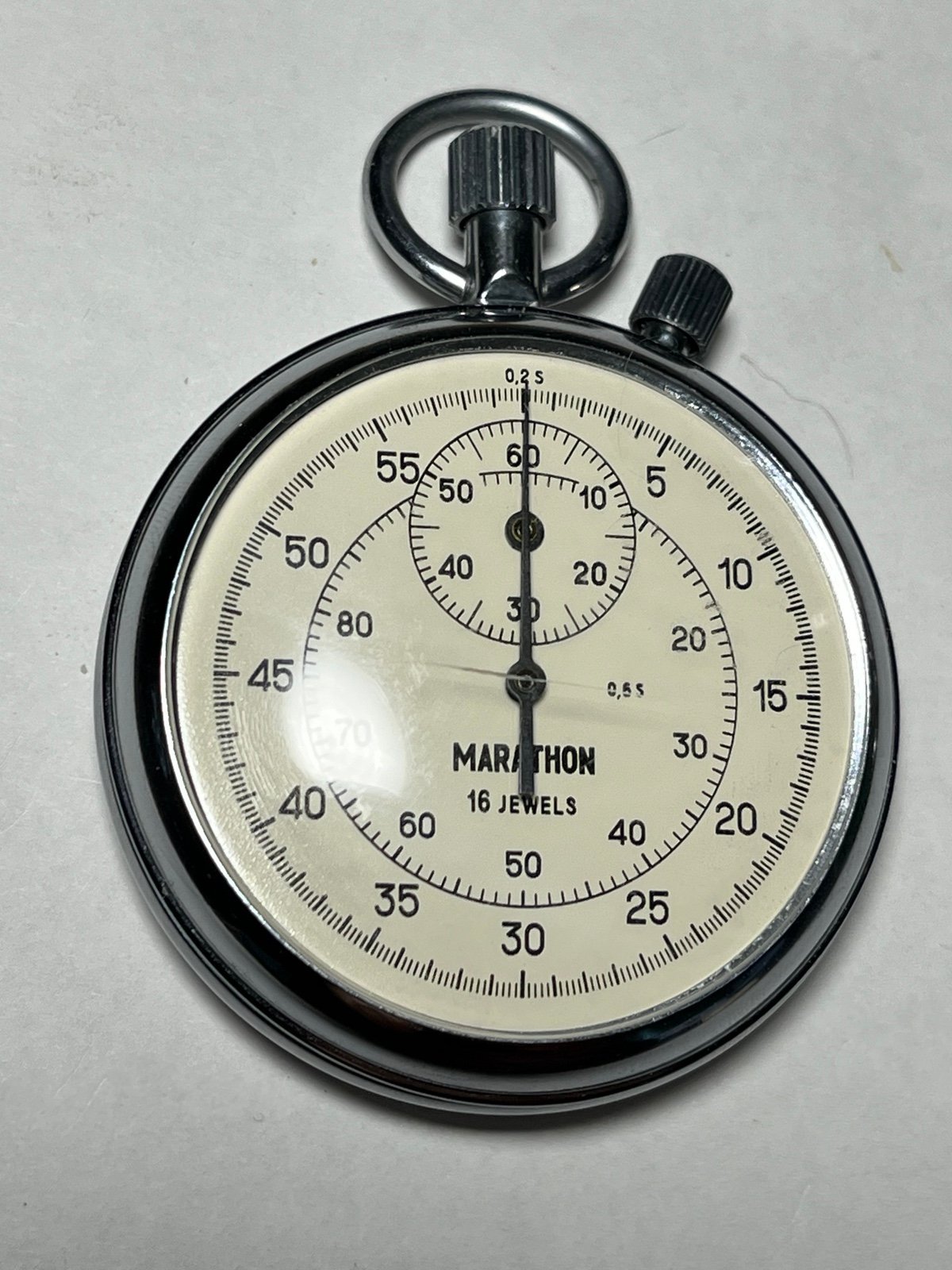 Vintage Marathon mechanical stopwatch. 16 jeweels.