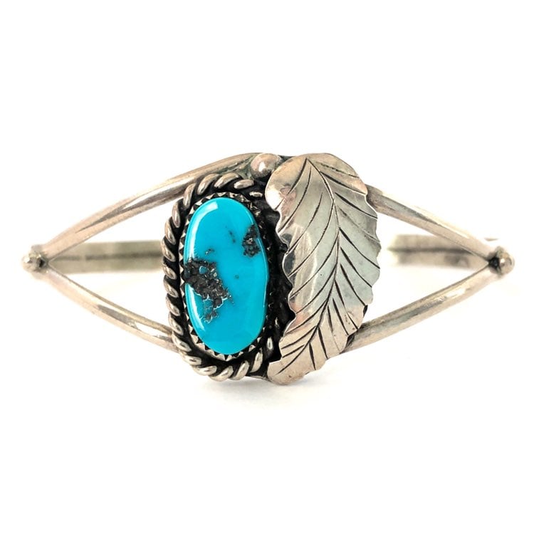 Vintage Turquoise Sterling Silver Cuff