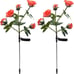 Solar Rose Stake Lights Solar Powered