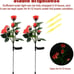 Solar Rose Stake Lights Solar Powered