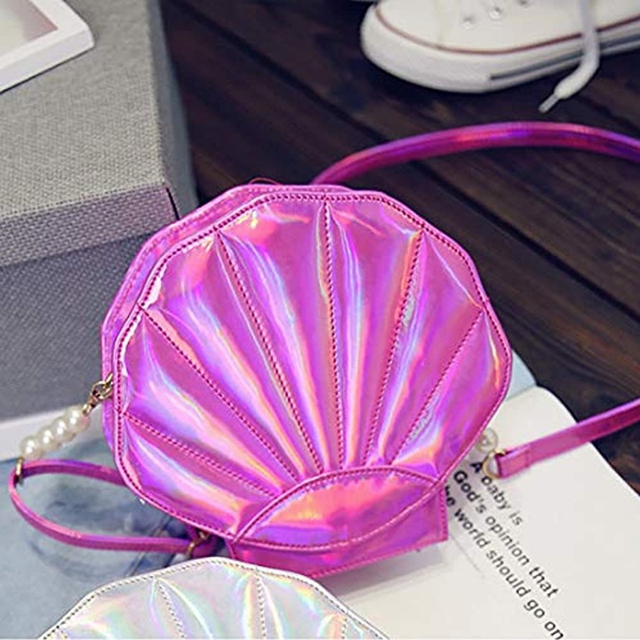 PINK ESSENCE SEASHELL MERMAID VIBES NOVELTY HANDBAG CROSSBODY BAG MINI PURSE