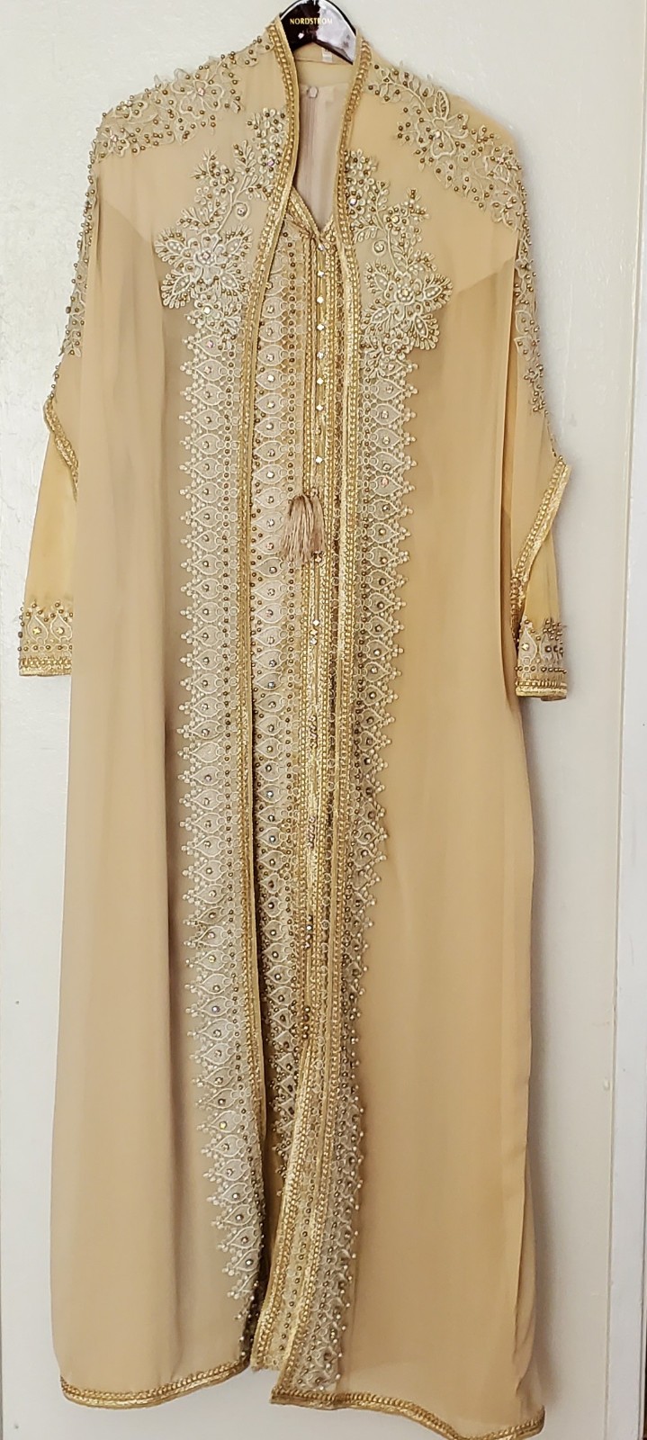 Royal Elegent Gold Embellished Kaftan XL