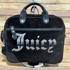 Juicy Couture Black Velvet Y2K Cumputer Bag