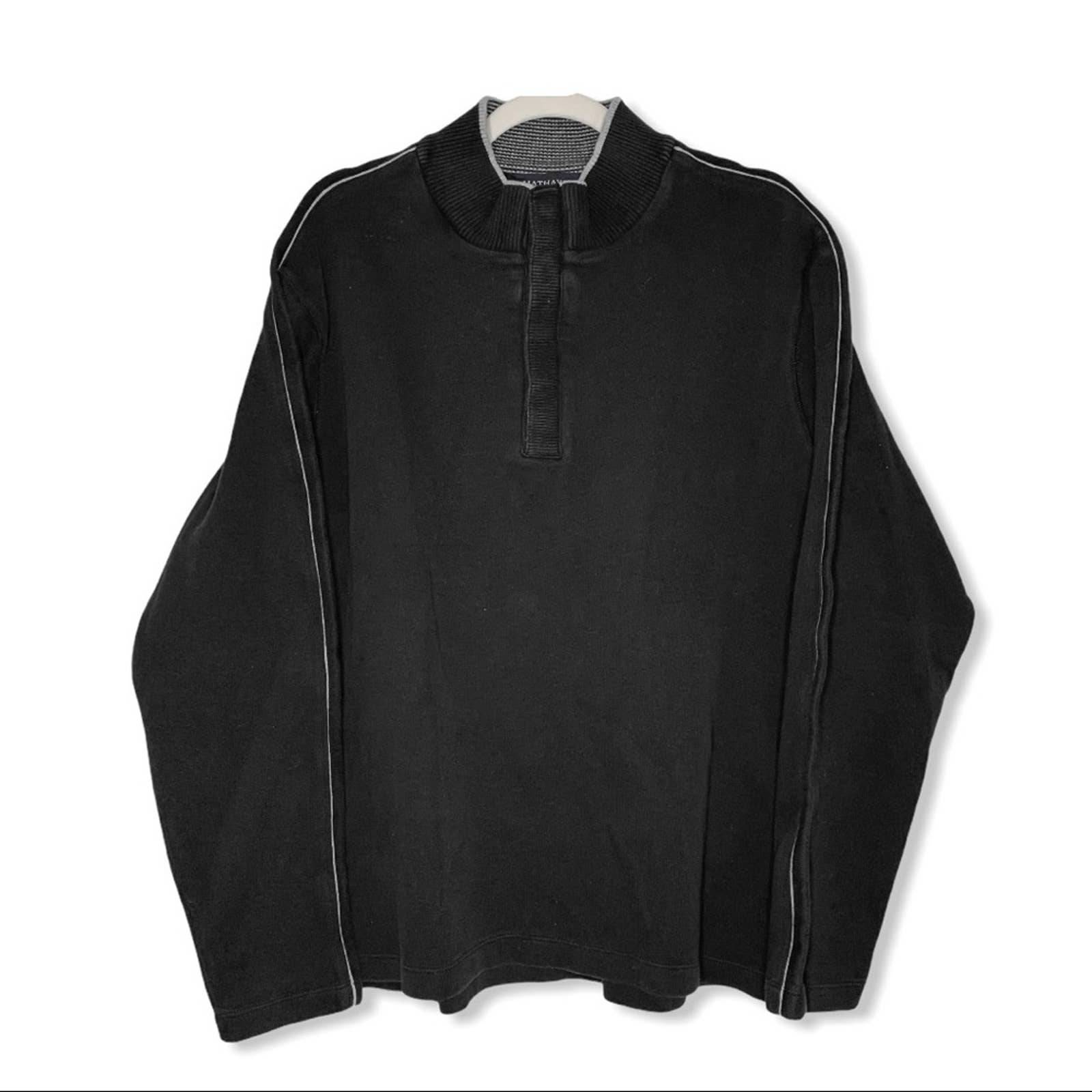 HATHAWAY half-button turtleneck sweater