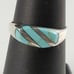 Natural Turquoise Inlay 925 Band