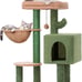 34 Inches Cute Cat Tower with Padded Top Perch