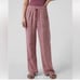 Athleta Cabo Linen Wide Leg Pant NEW Size 7 Tawny Rose