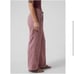 Athleta Cabo Linen Wide Leg Pant NEW Size 7 Tawny Rose