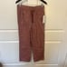 Athleta Cabo Linen Wide Leg Pant NEW Size 7 Tawny Rose