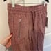 Athleta Cabo Linen Wide Leg Pant NEW Size 7 Tawny Rose