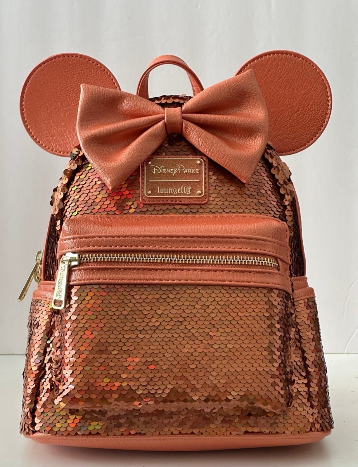 Loungefly backback Disneyland parks Spring peach color