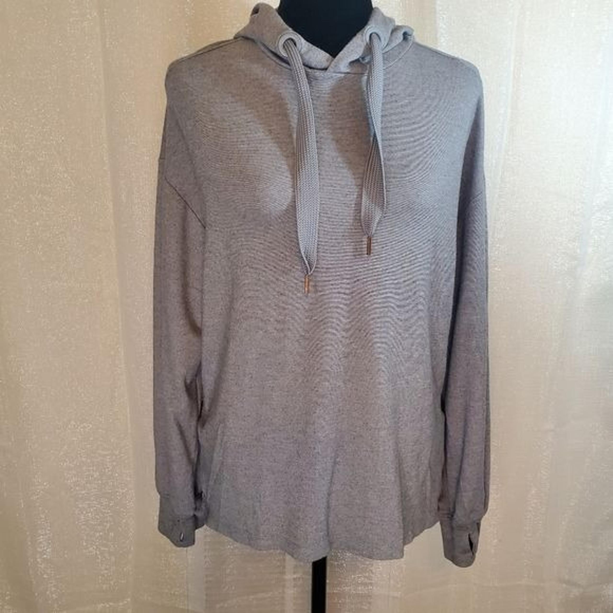 AVIA Women's Athletic Pullover Hooded Sweater, Gray, Medium