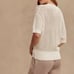 VARLEY Oversized Callie Knit Top Womens Small Egret Neutral Minimalist Old Money