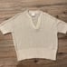 VARLEY Oversized Callie Knit Top Womens Small Egret Neutral Minimalist Old Money