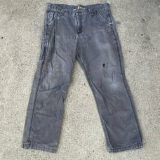 Carhartt Distressed Work Pants Relaxed Fit Rugged Flex 102291 36x30 Faded Worn
