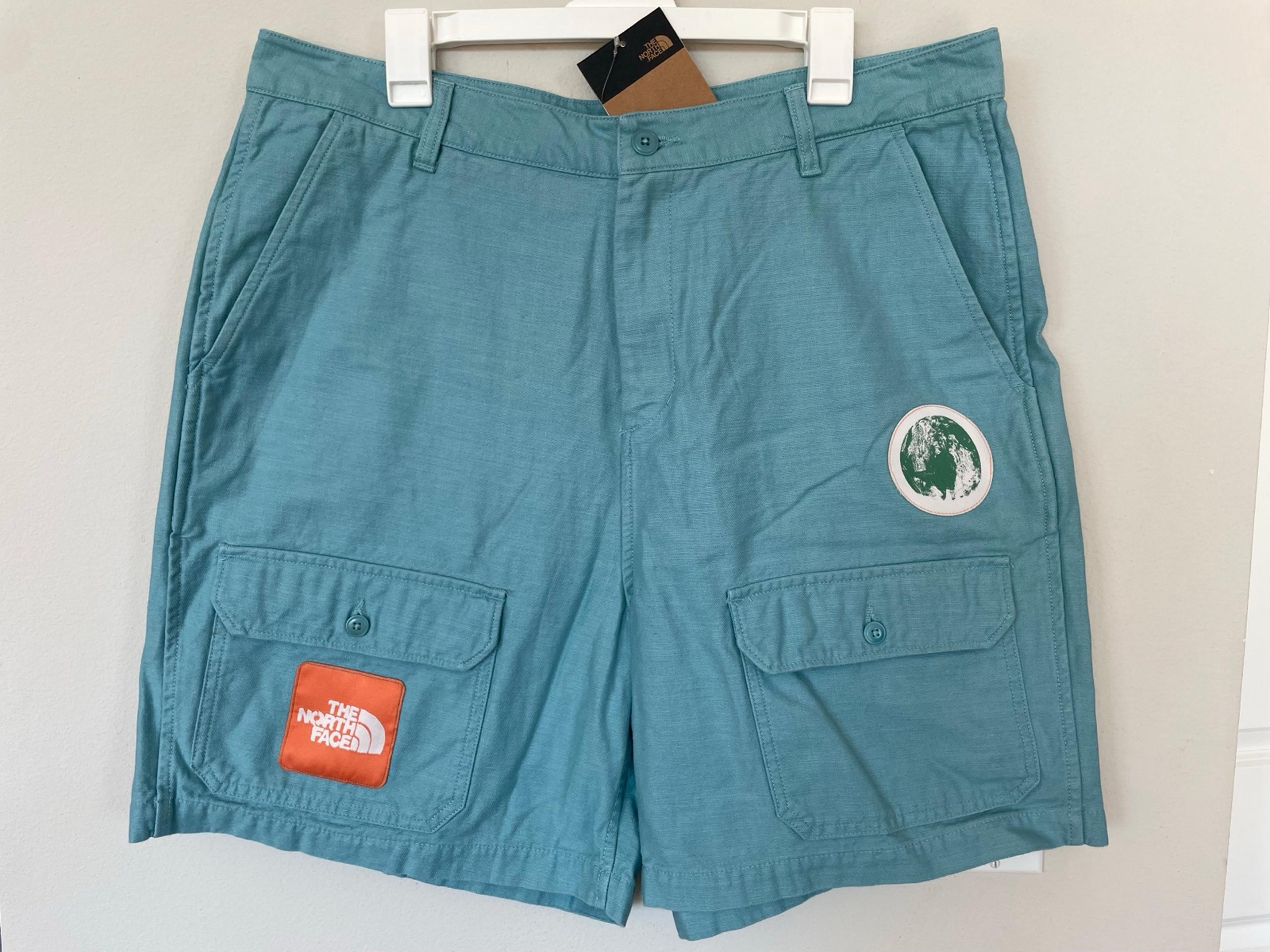 NWT The North Face Men Cargo Valley Short Reef Waters size 36 Regular 100 cotton