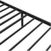King Size Bed Frame Metal Canopy w/Built-in Headboard Strong Slat Support
